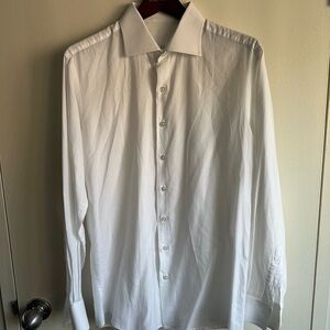 David August Bespoke White Dress Shirt